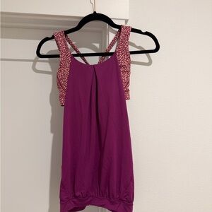 Lululemon Athletica Magenta Tank Top
